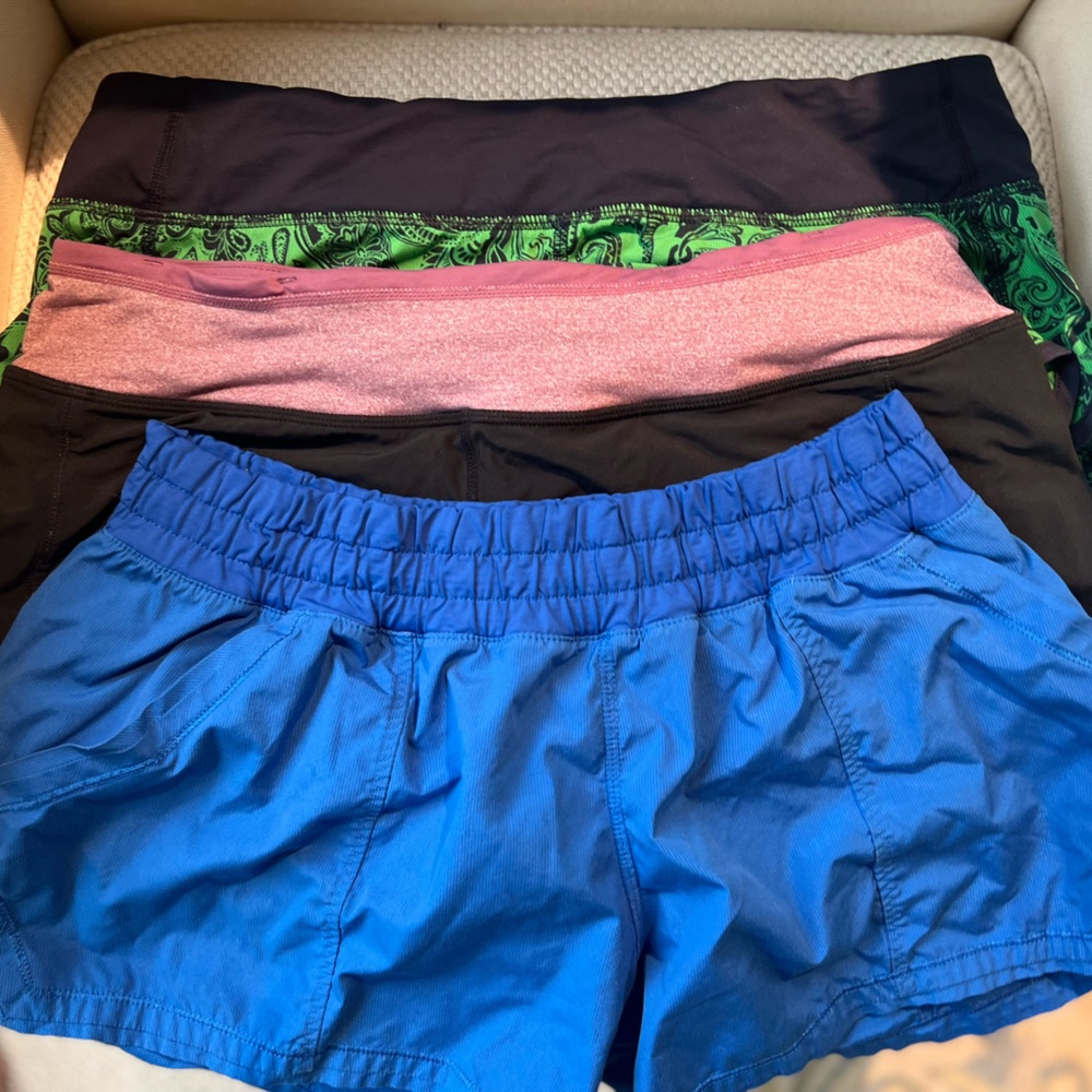 Set of three Lululemon shorts